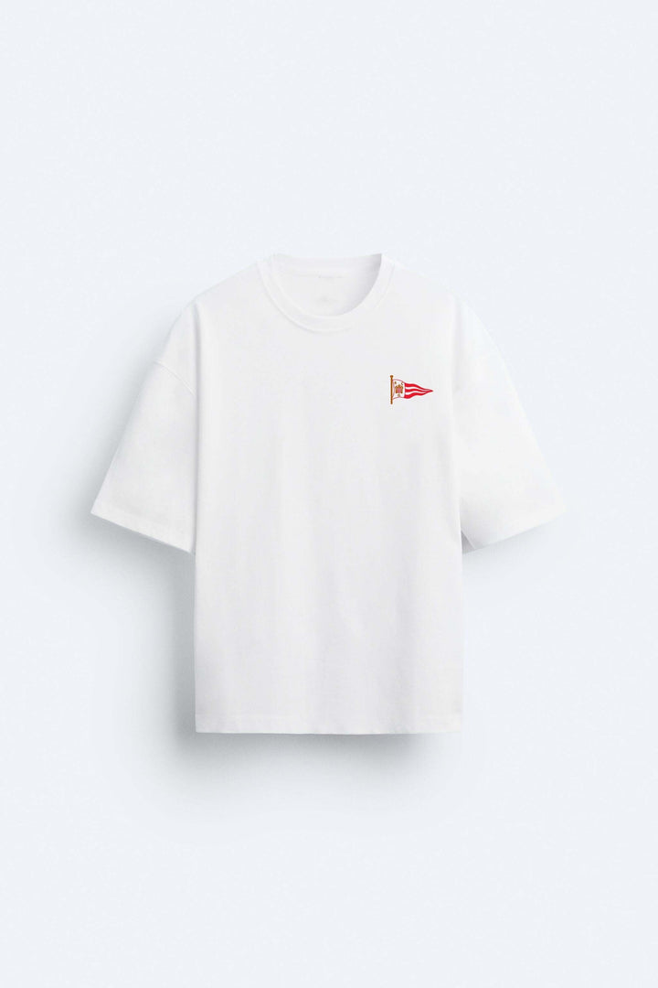 Garm Island Limited Edition Boat Club Flag T-shirt in White