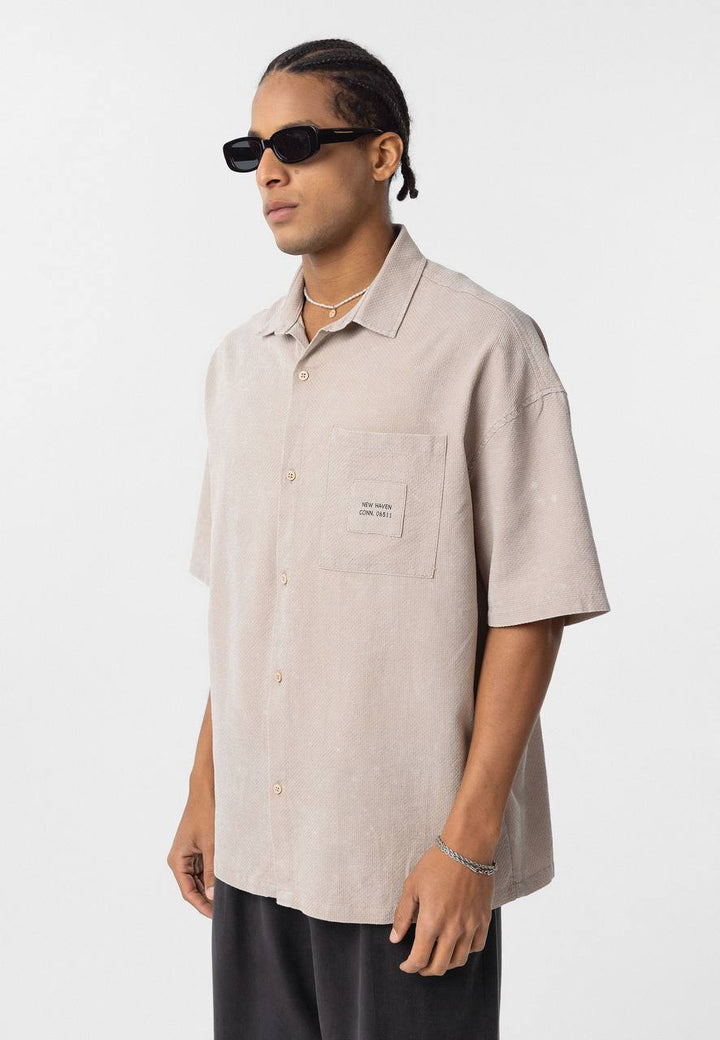 Vamos New Haven shirt in Beige