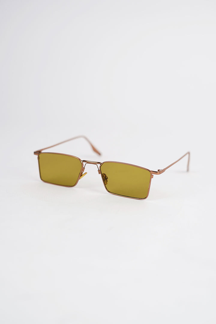 Brown zombie Lens Slim Rectangular Aviator Sun glasses