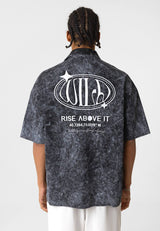 Essence of Life Wild Backprint Shirt in washed black