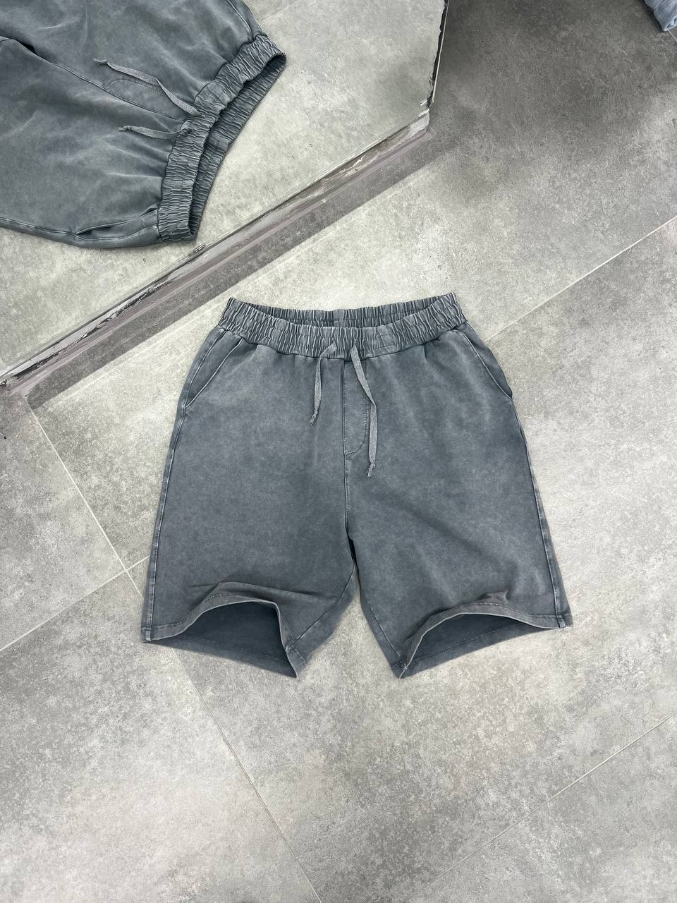Difransel Cotton Shorts in Dark Grey