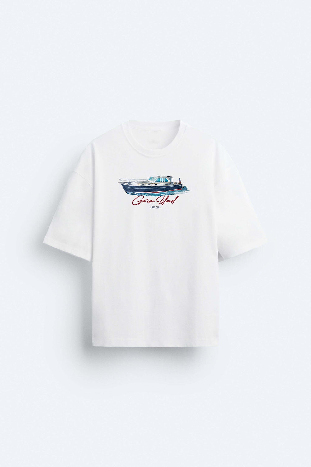 Garm Island Limited Edition Boat Club Signature T-shirt in White