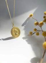 Garm Island Elizabeth Coin reversible necklace in gold