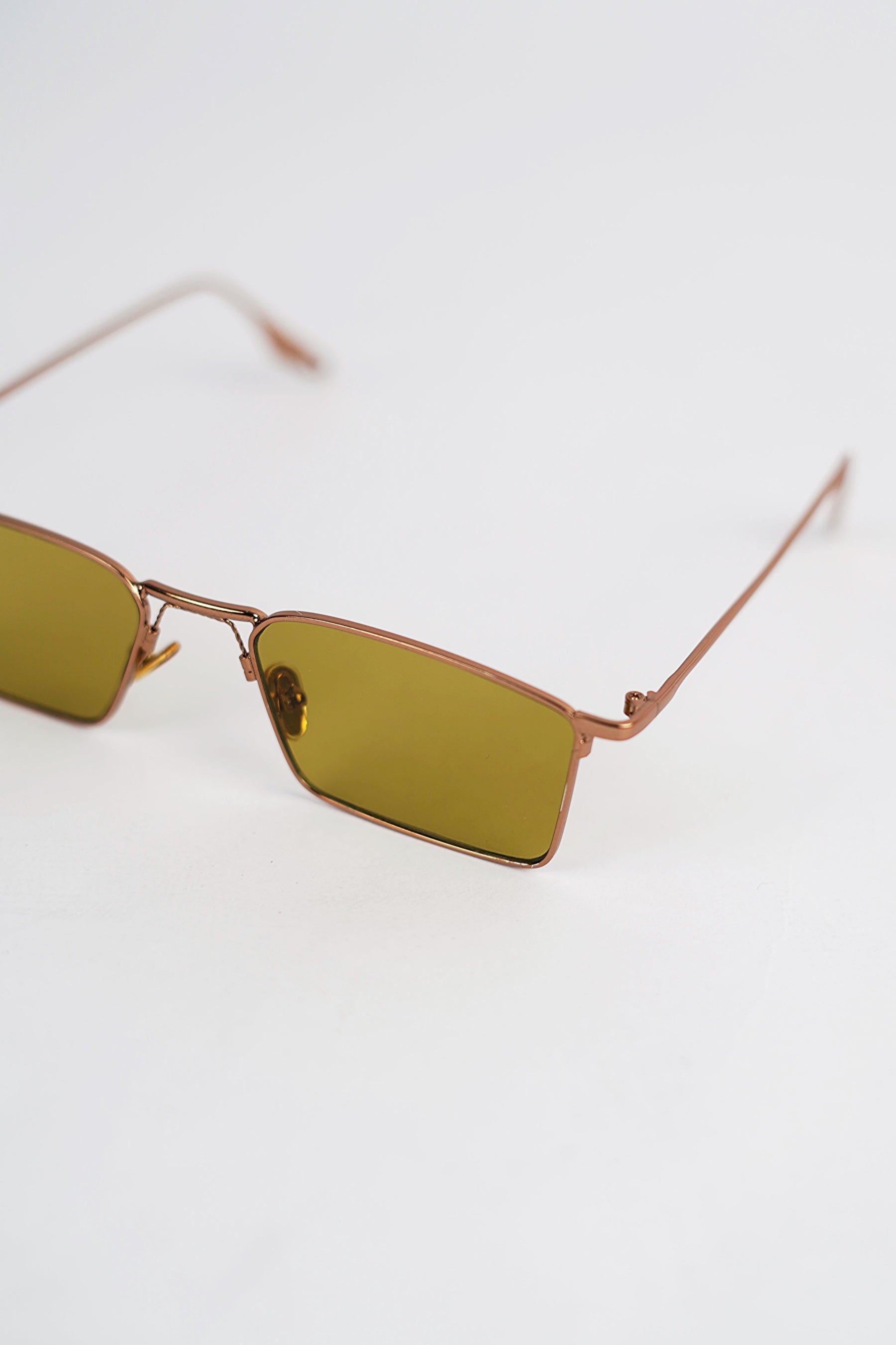 Brown zombie Lens Slim Rectangular Aviator Sun glasses