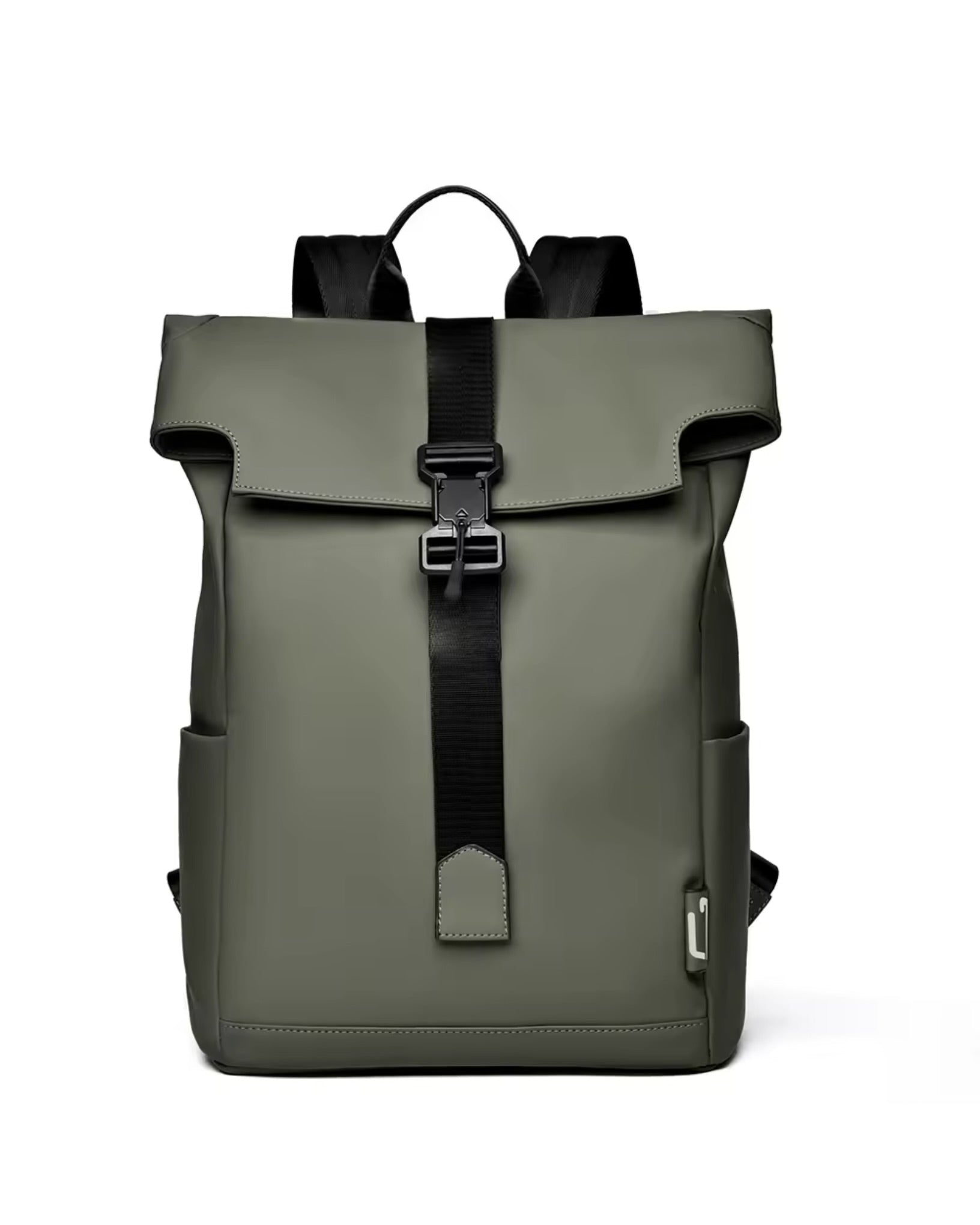 Consigned flap over backpack bag in green