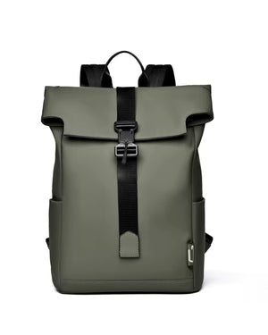 Consigned flap over backpack bag in green