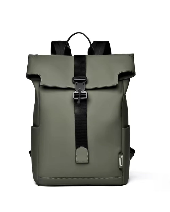 Consigned flap over backpack bag in green