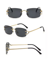 Vintage Rimless Sun glasses in Black