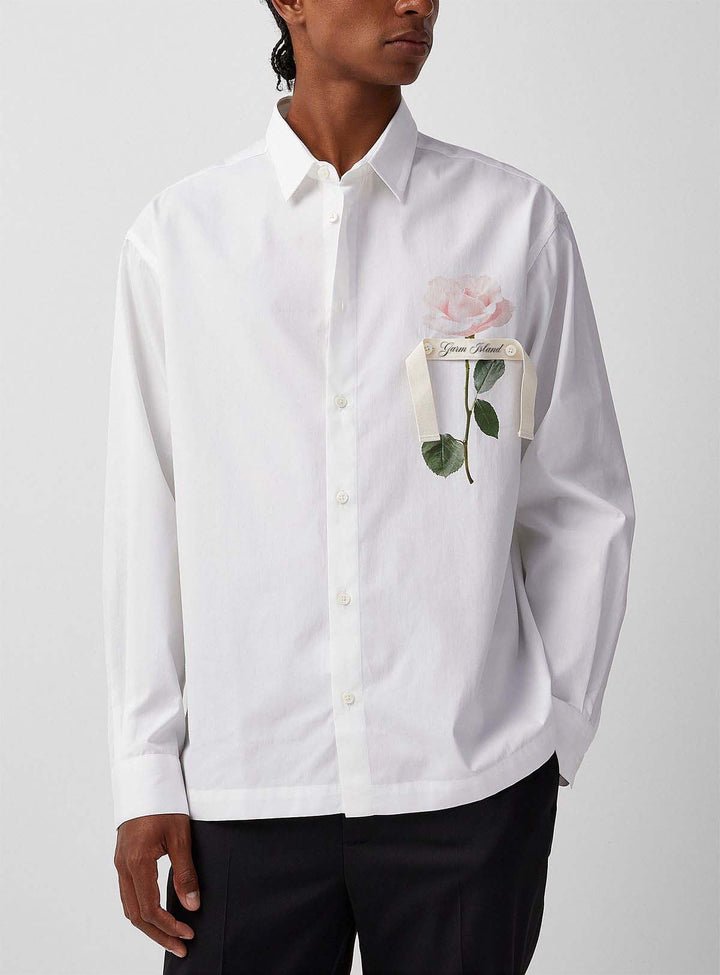 Garm Island La Vie en Rose Shirt in White