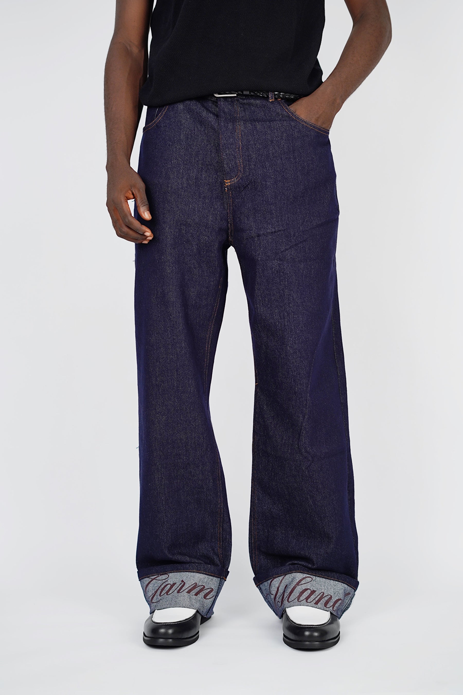 Garm Island Script Cuff Jeans