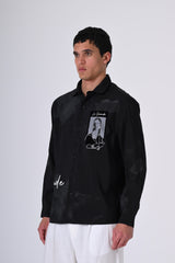 2512 All Over Loose Fit Shirt in Black