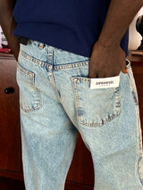 Difransel straight fit jeans in washed blue