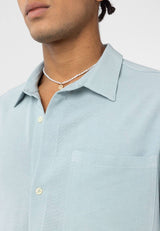 Essence of life oversized cotton shirt in blue