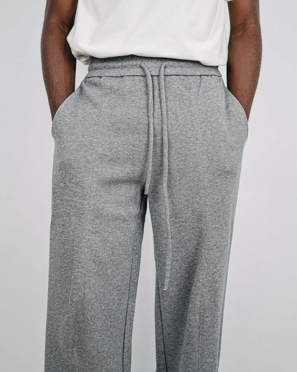 Nuclear fussion Drawstring Sweat Pants in Grey