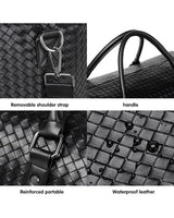 Venta woven duffel bag in black