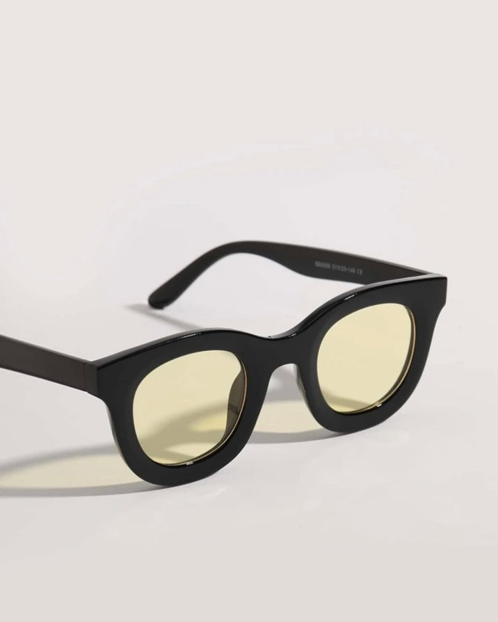 Garm Island retro yellow lens sun glasses