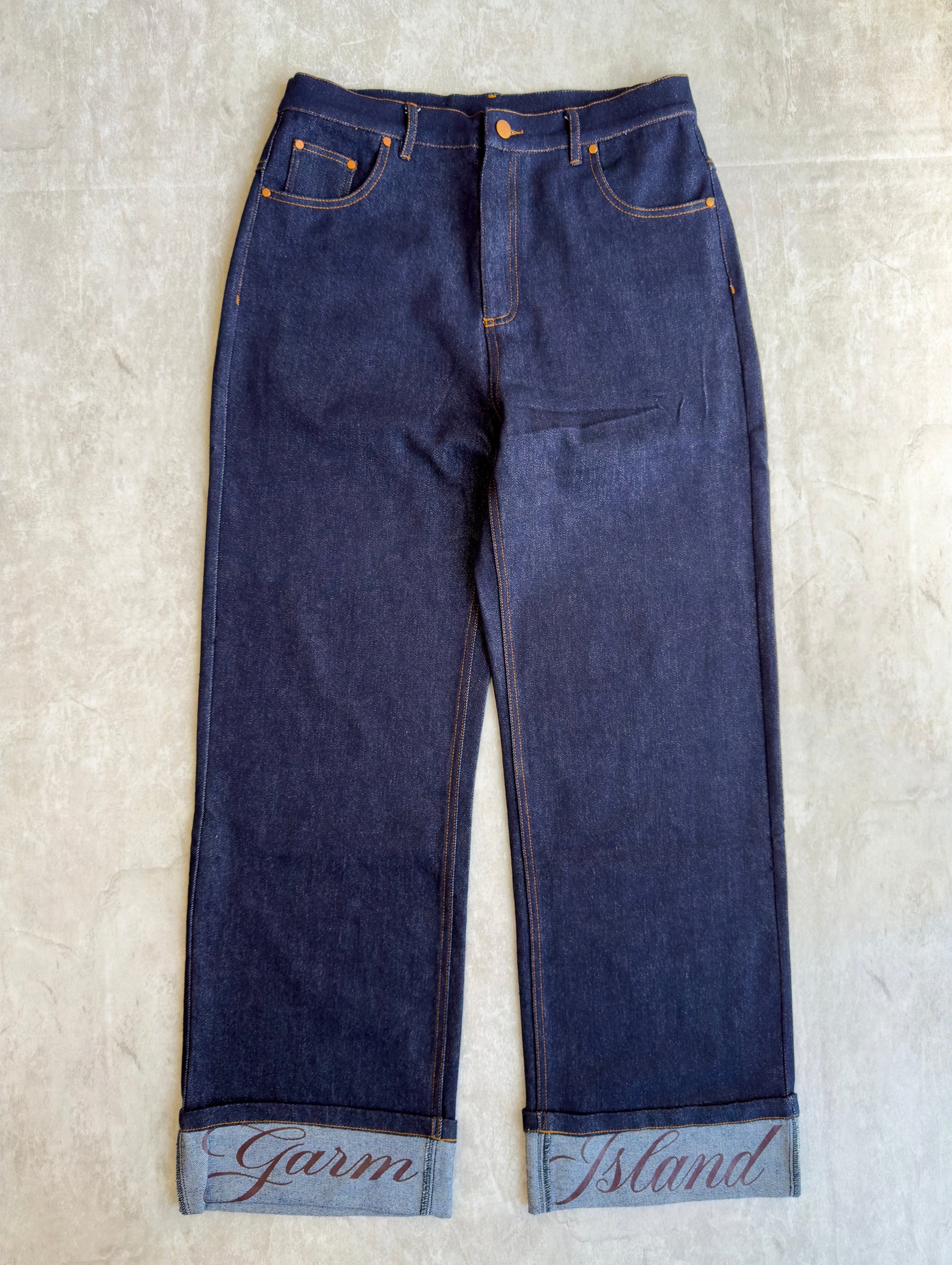 Garm Island Script Cuff Jeans