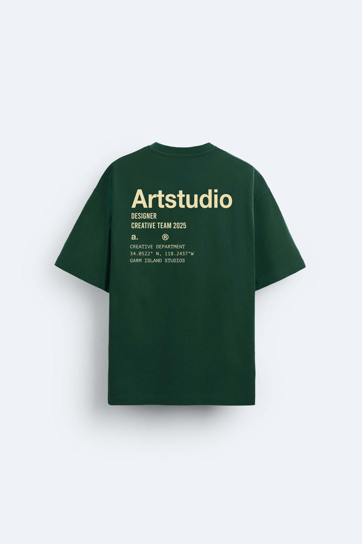 Garm Island Art Studios T-shirt in Green