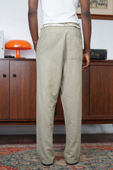 Essence of Life Baggy Linen Pants in Khaki