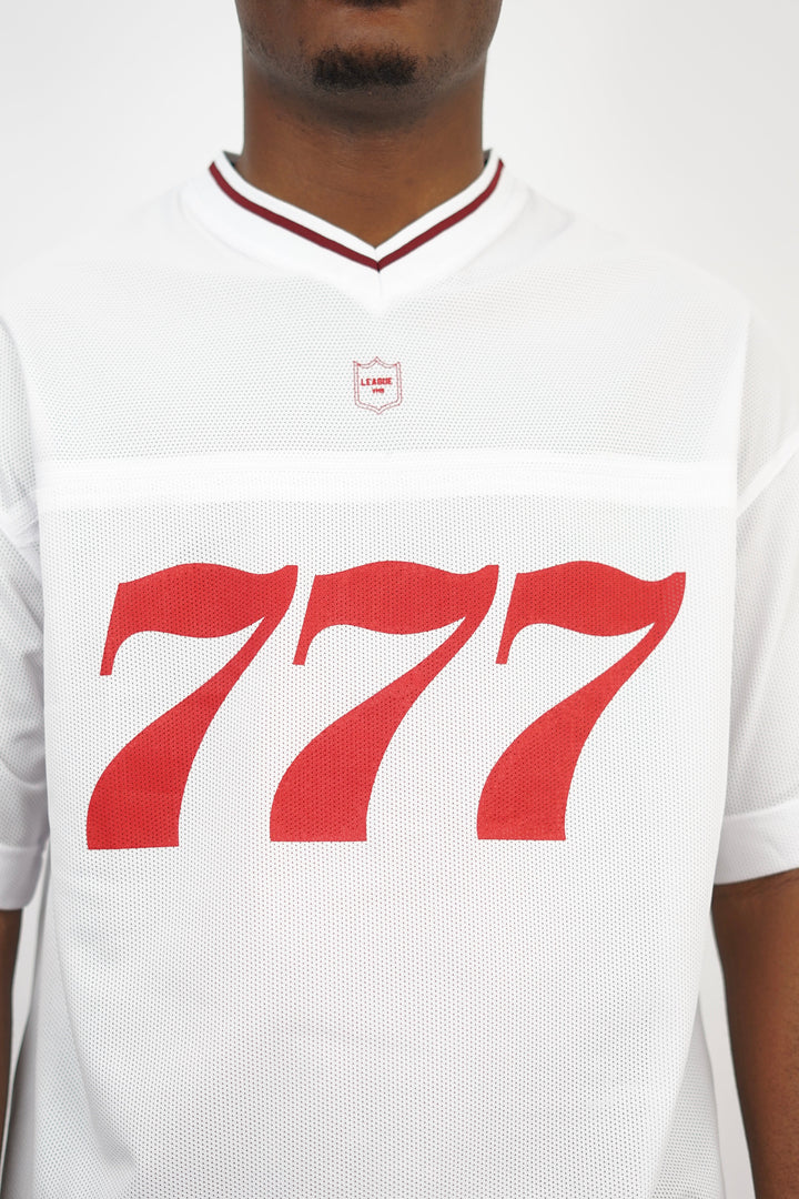 Vamos Premium League Mesh Jersey T-shirt in White