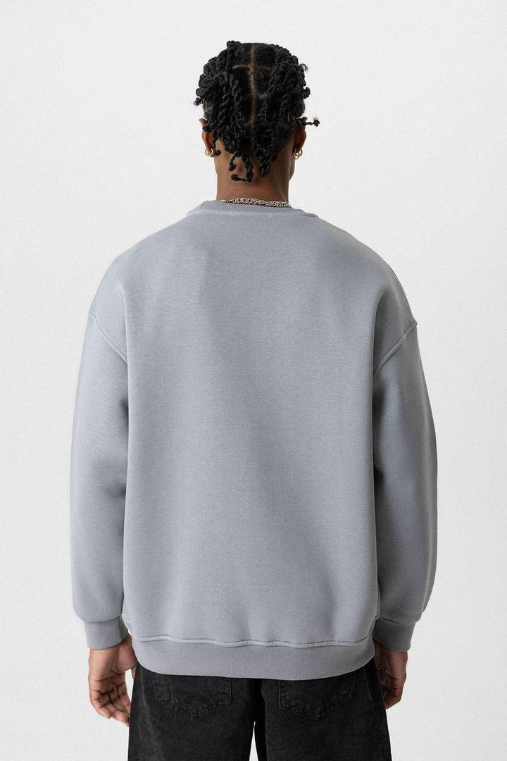 Vamos Premium Oversized Sweatshirt in Grey