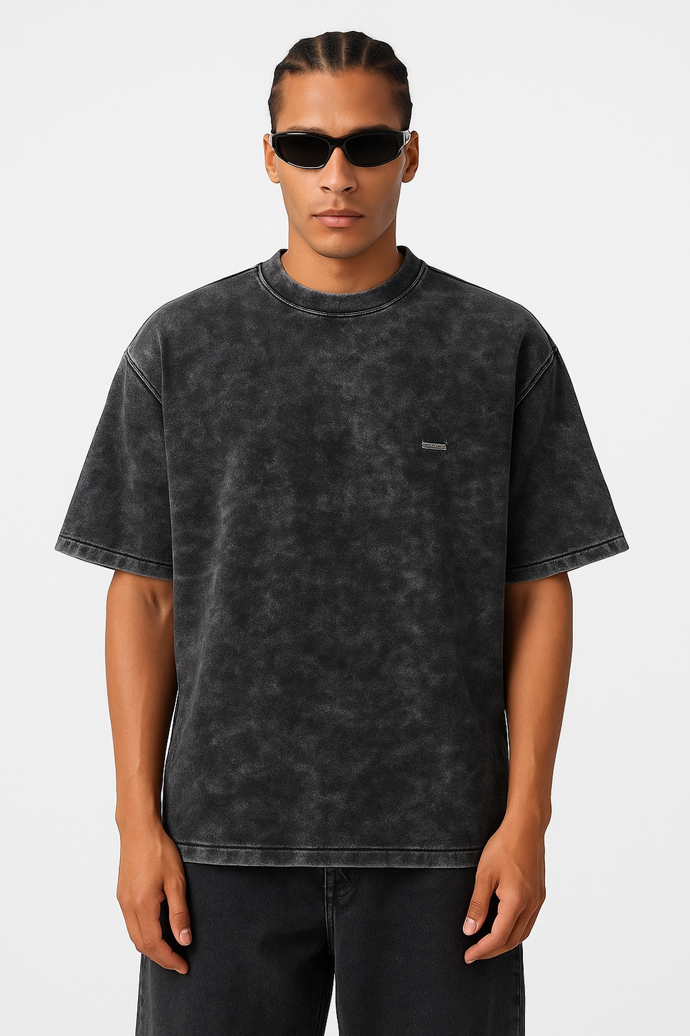 Mechanic Acid Wash T-shirt in Grey