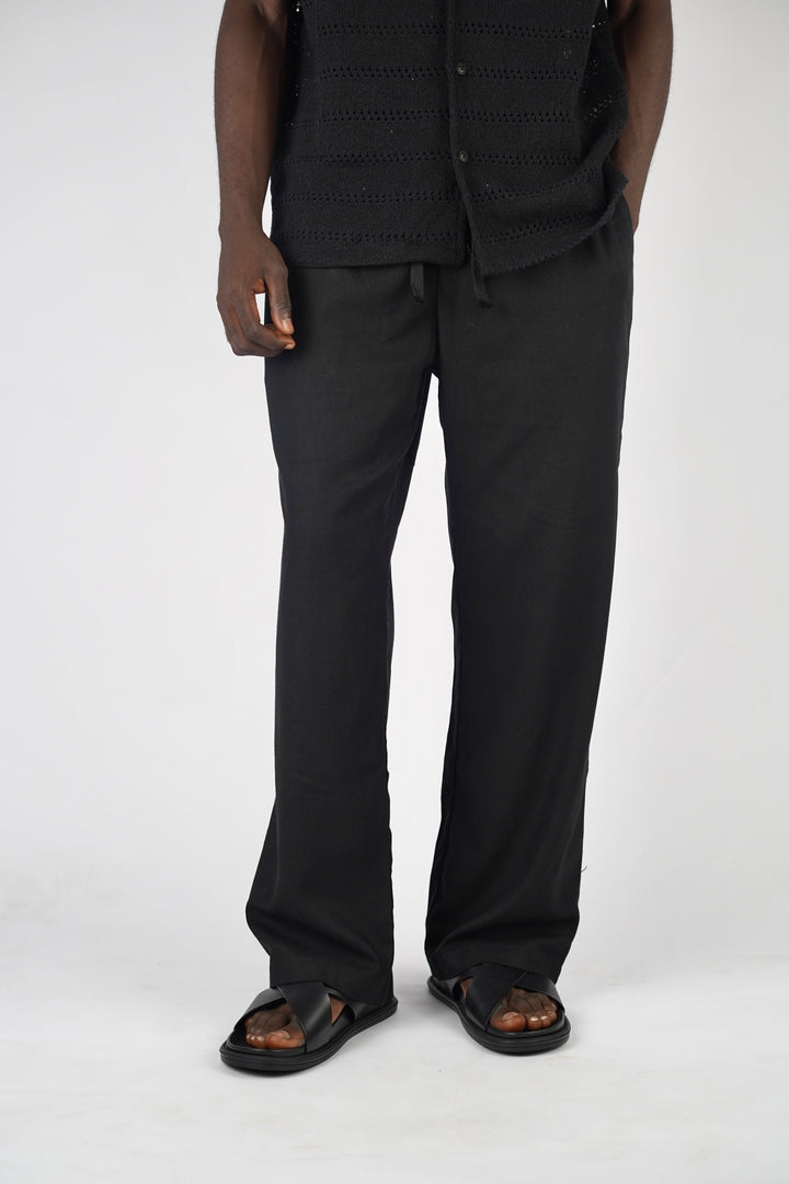 Garm Island Linen Hemp Pants in Black