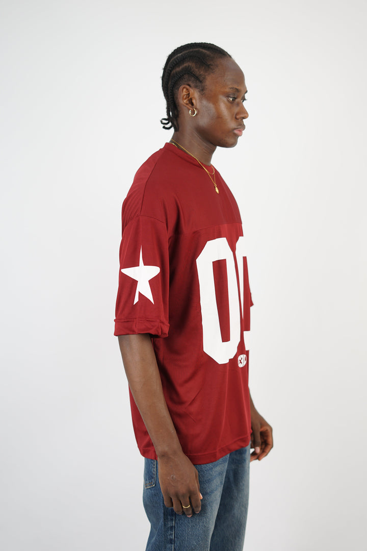 Essence of Life American Football Jersey in Burgundy