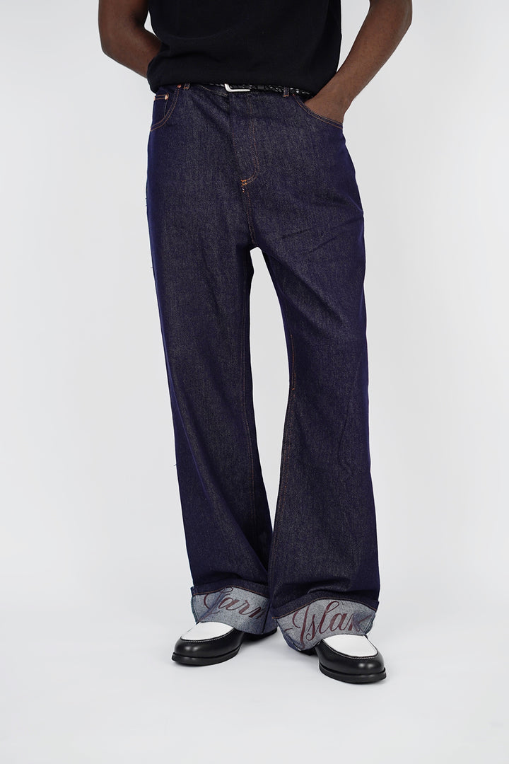 Garm Island Script Cuff Jeans