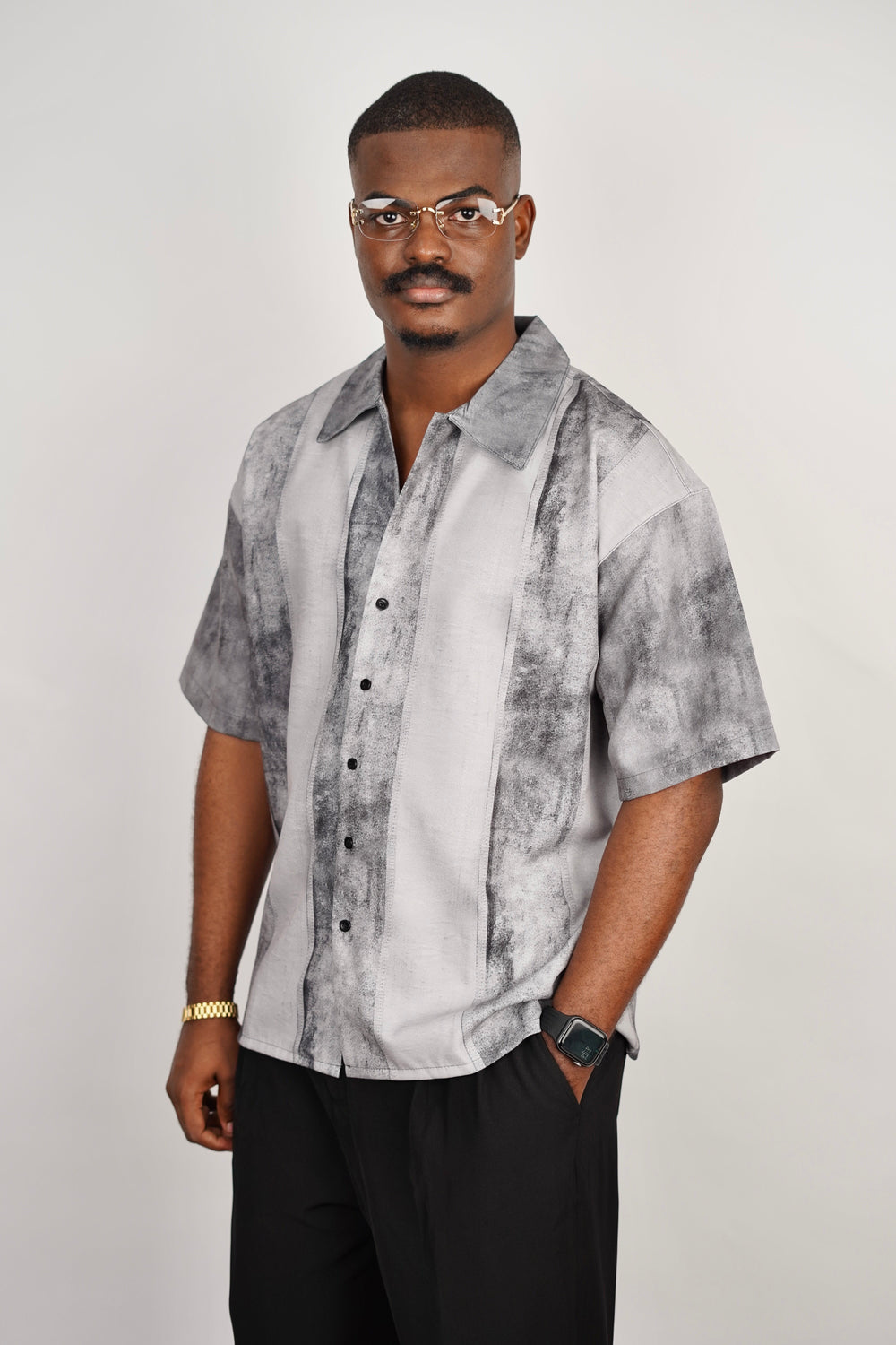 2morrow Bar Stripe Short Sleeve Revere Shirt