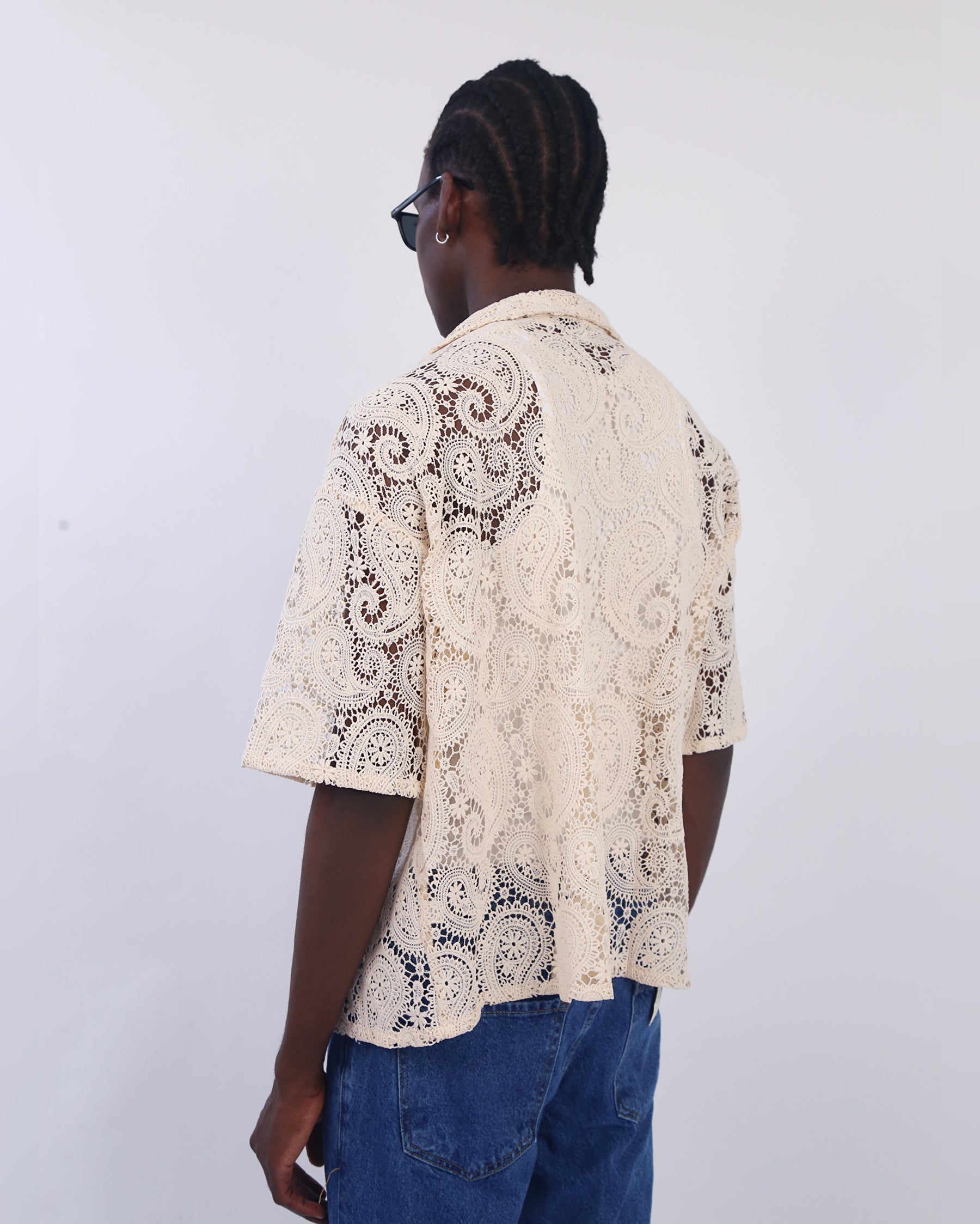 Garm Island Rico Crotchet Shirt in beige