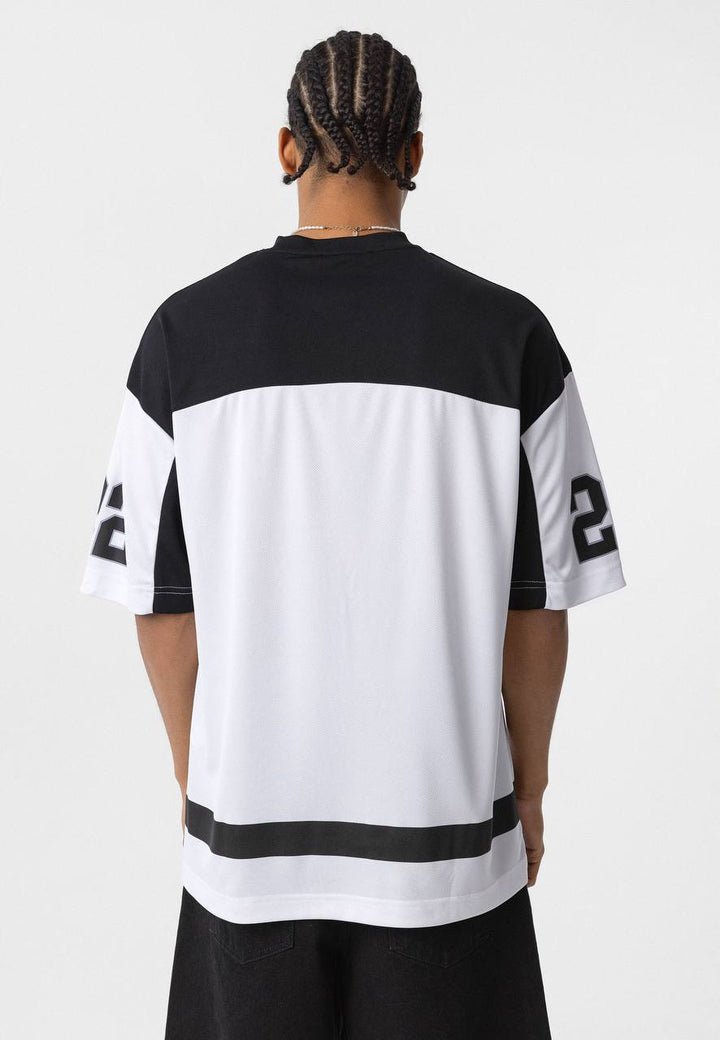 Essence of Life Mesh Jersey T-shirt in White