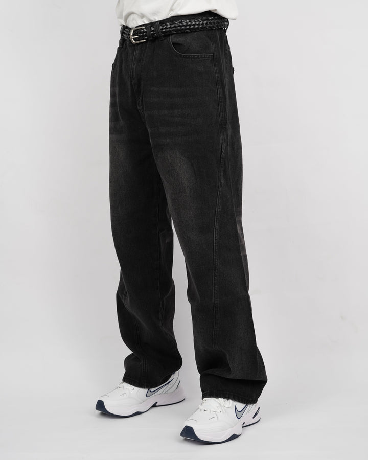 GI baggy jeans in washed black