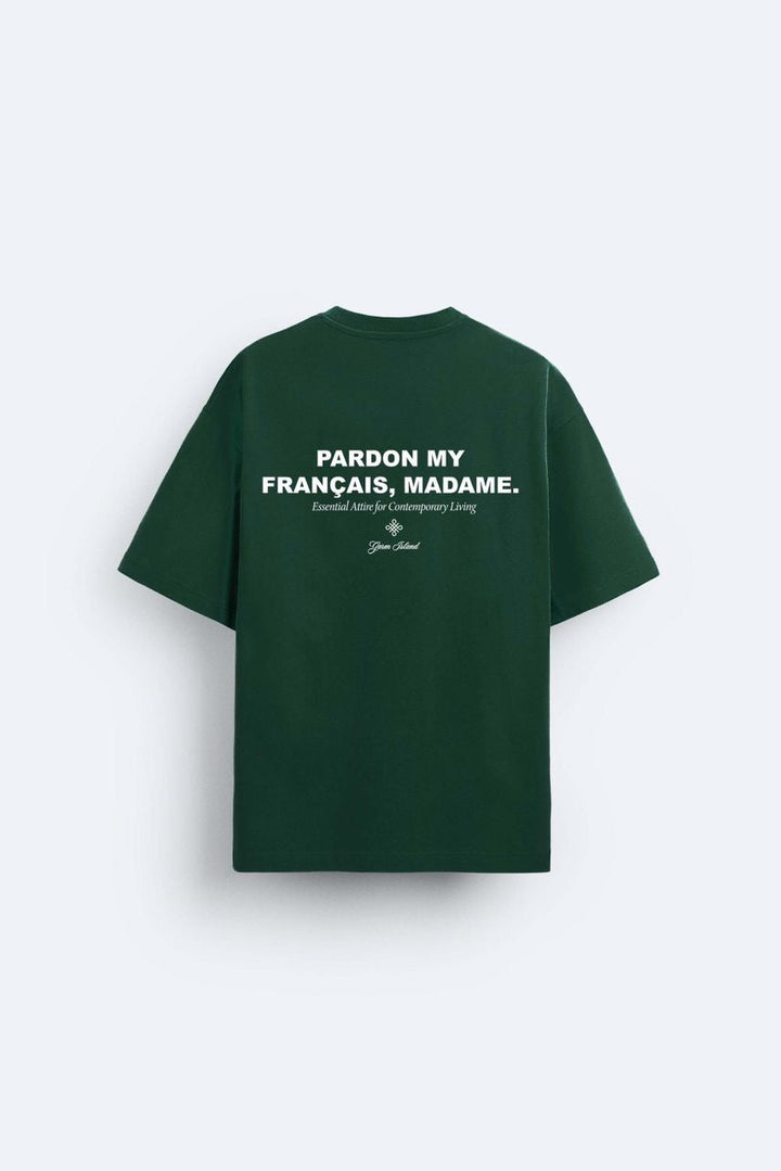 Garm Island Pardon Backprint T-shirt in green