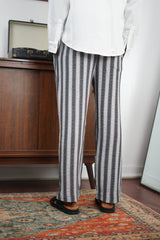 Massimo Cariño striped pants in dark grey