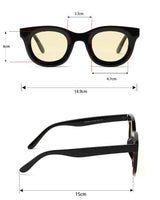 Garm Island retro yellow lens sun glasses