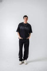 Retro Club Be Different Backprint T-shirt in Black