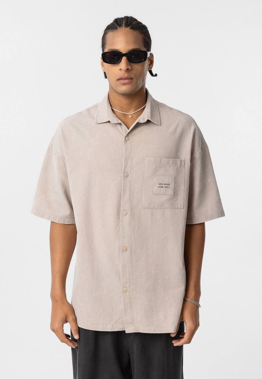 Vamos New Haven shirt in Beige