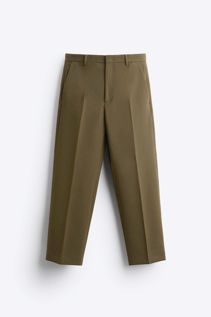 Garm Island Formal straight Pants in khaki