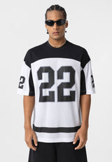 Essence of Life Mesh Jersey T-shirt in White