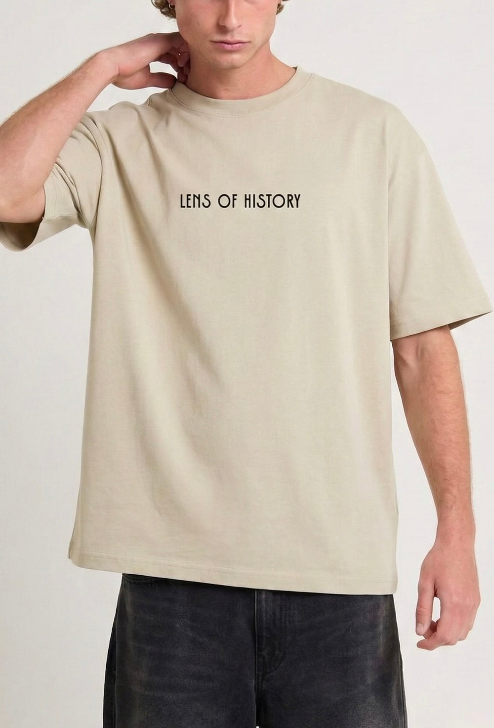 Garm Island Lens of History T-shirt in Ecru