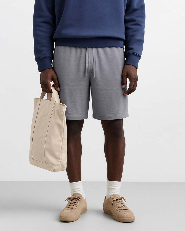 Difransel Cotton Shorts in Grey