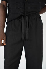 Garm Island Linen Hemp Pants in Black