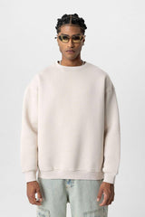 Vamos Premium Oversized Sweatshirt in Beige