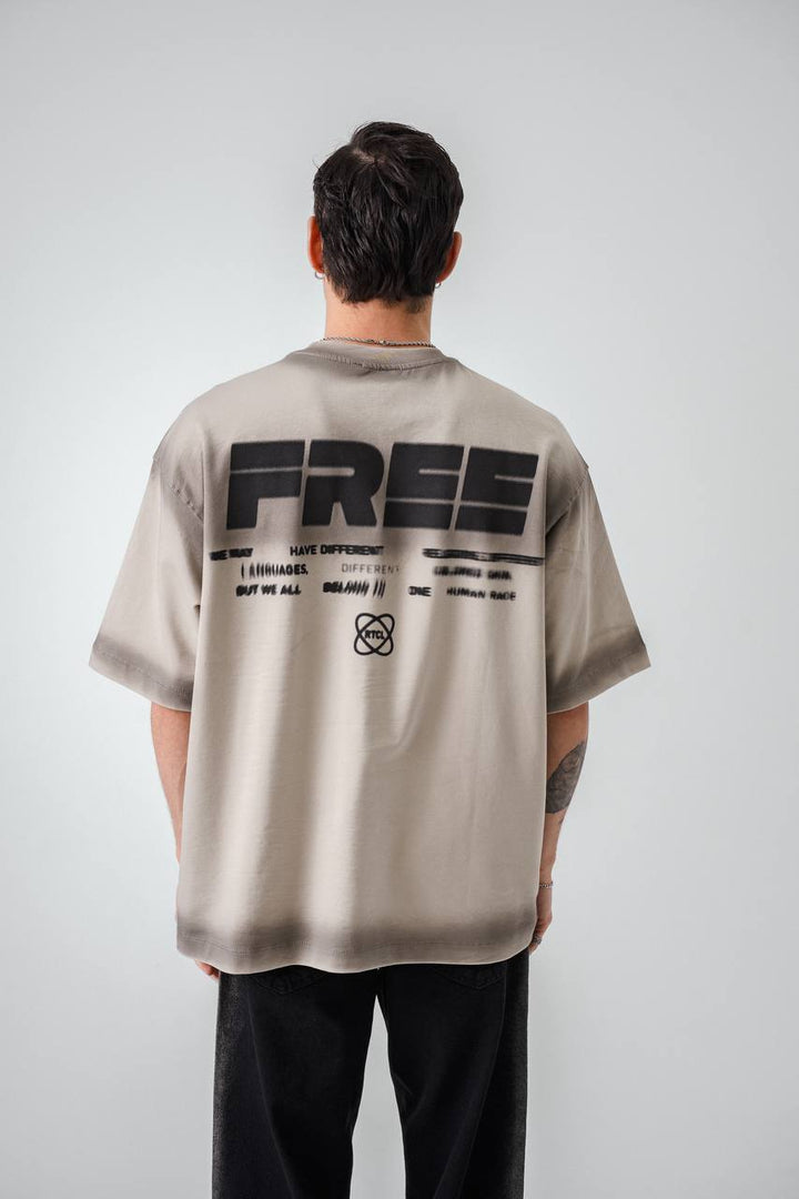 Retro Club Be Different Backprint T-shirt in Carton