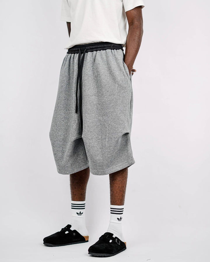 Nuclear Fussion layered Sweat Shorts in Grey
