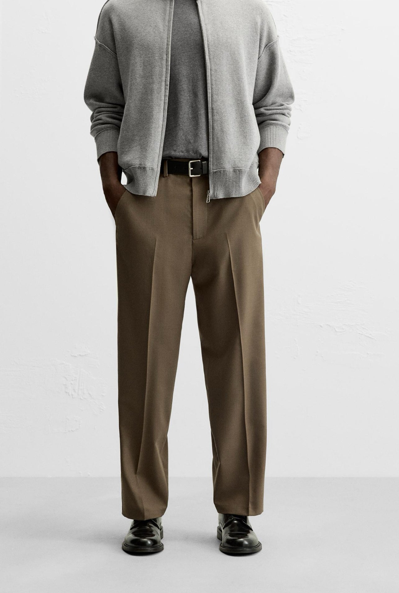 Garm Island Formal straight Pants in khaki