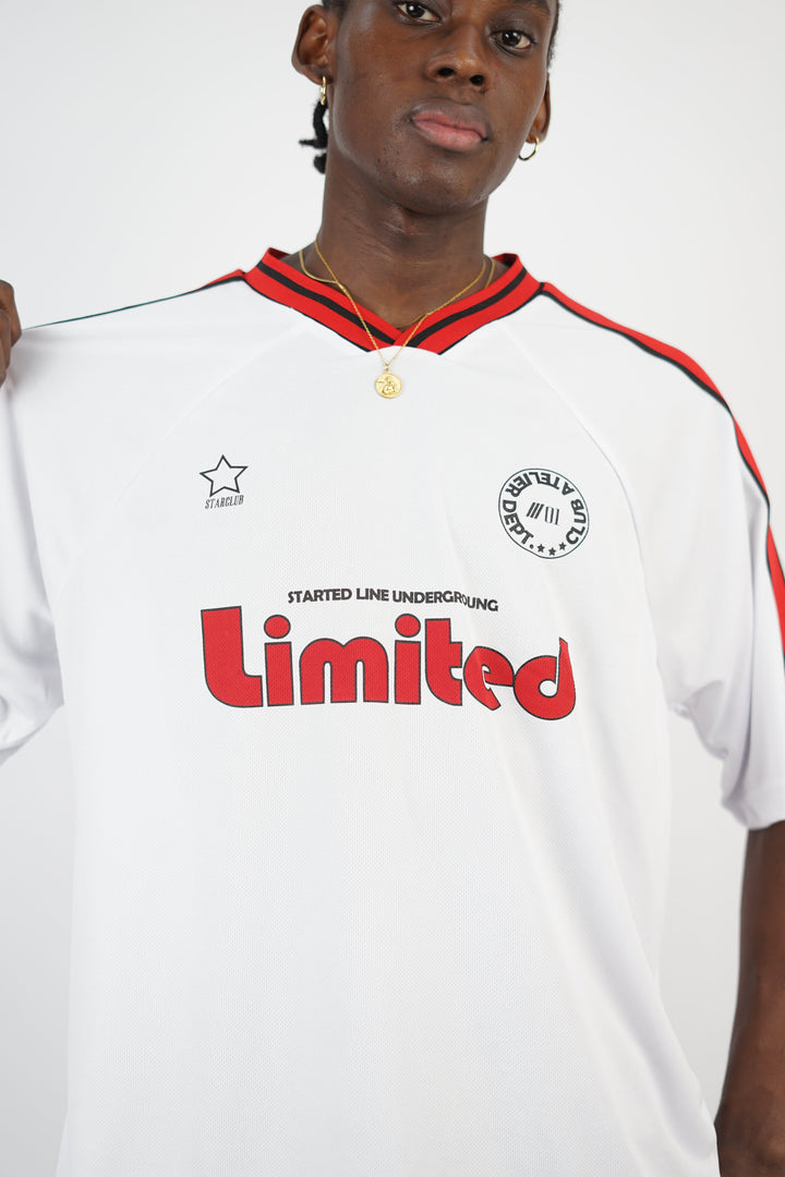 Vamos Limited Edition Star Club Mesh Jersey T-shirt in White