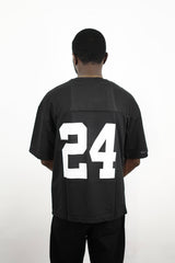 Vamos young studios mesh jersey t-shirt in black