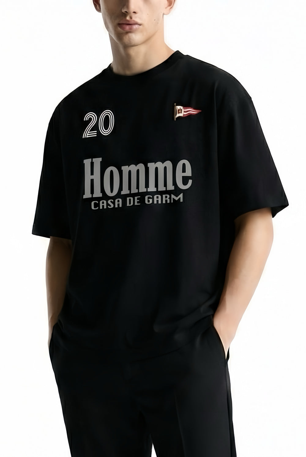 Garm Island Homme T-shirt in black